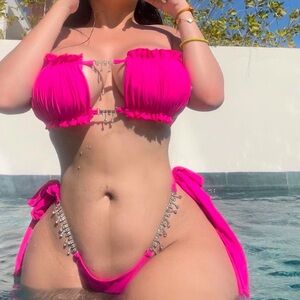Pink bikini
